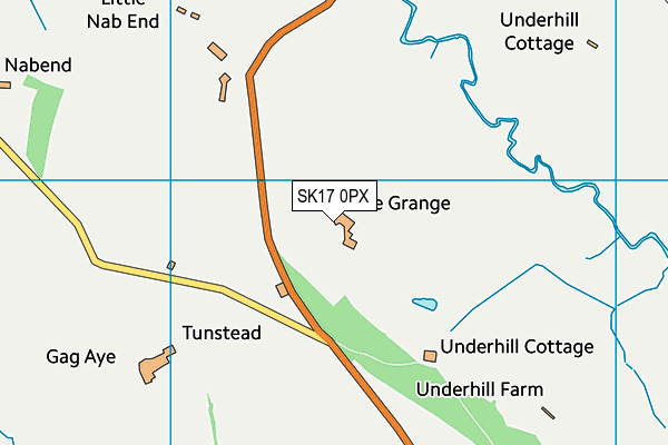 SK17 0PX map - OS VectorMap District (Ordnance Survey) SK17 0PX map - OS VectorMap District (Ordnance Survey)