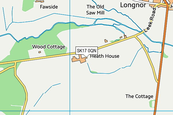 SK17 0QN map - OS VectorMap District (Ordnance Survey) SK17 0QN map - OS VectorMap District (Ordnance Survey)
