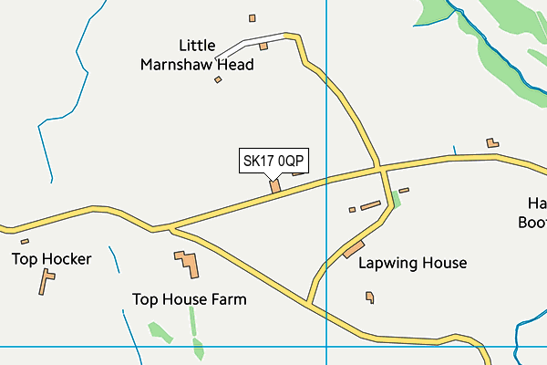 SK17 0QP map - OS VectorMap District (Ordnance Survey) SK17 0QP map - OS VectorMap District (Ordnance Survey)