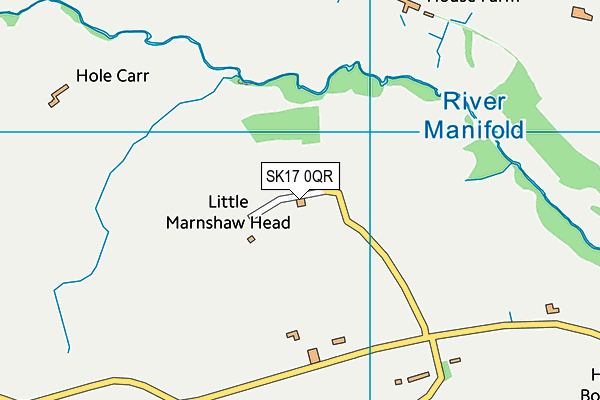 SK17 0QR map - OS VectorMap District (Ordnance Survey) SK17 0QR map - OS VectorMap District (Ordnance Survey)