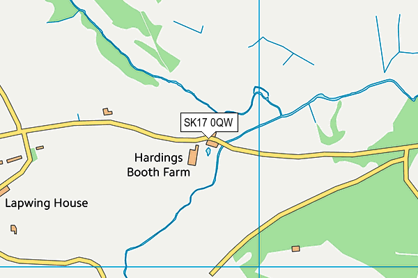 SK17 0QW map - OS VectorMap District (Ordnance Survey) SK17 0QW map - OS VectorMap District (Ordnance Survey)