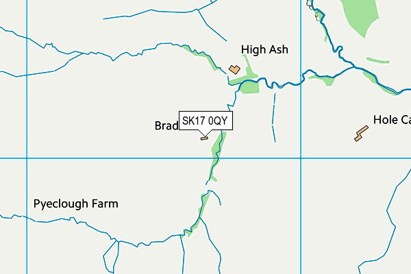 SK17 0QY map - OS VectorMap District (Ordnance Survey)