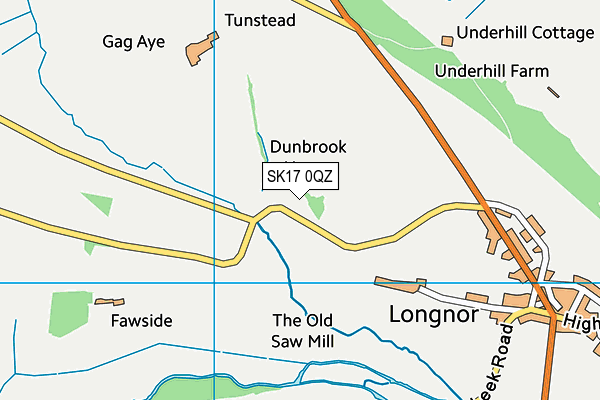 SK17 0QZ map - OS VectorMap District (Ordnance Survey)