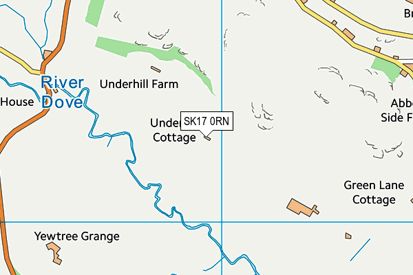 SK17 0RN map - OS VectorMap District (Ordnance Survey)