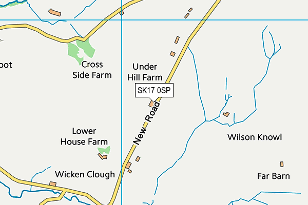 SK17 0SP map - OS VectorMap District (Ordnance Survey) SK17 0SP map - OS VectorMap District (Ordnance Survey)