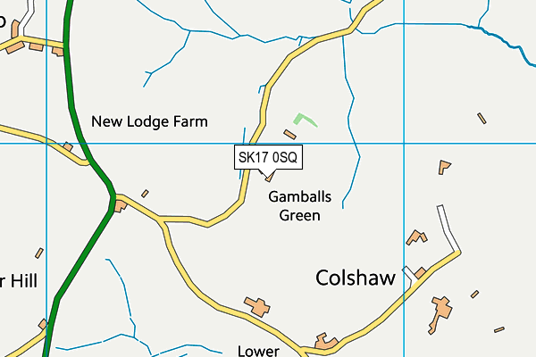 SK17 0SQ map - OS VectorMap District (Ordnance Survey) SK17 0SQ map - OS VectorMap District (Ordnance Survey)