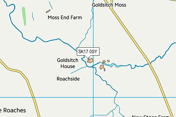 SK17 0SY map - OS VectorMap District (Ordnance Survey)