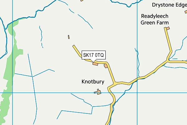 SK17 0TQ map - OS VectorMap District (Ordnance Survey)