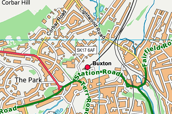 SK17 6AF map - OS VectorMap District (Ordnance Survey) SK17 6AF map - OS VectorMap District (Ordnance Survey)