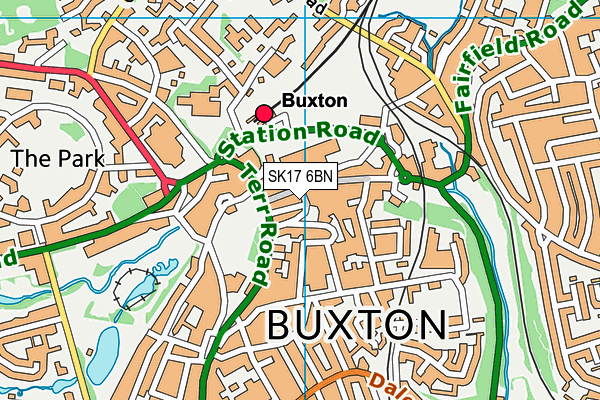 SK17 6BN map - OS VectorMap District (Ordnance Survey)