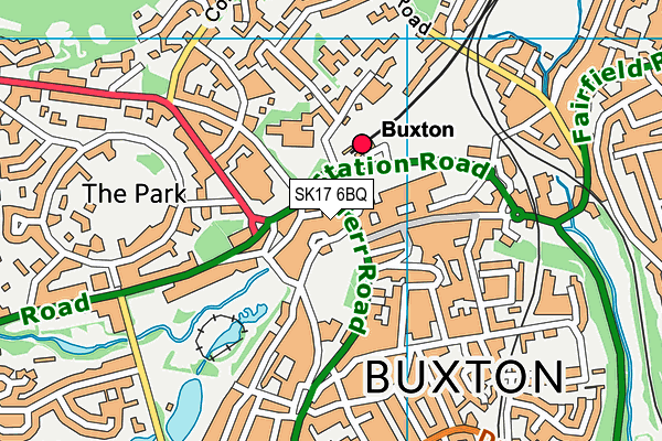 SK17 6BQ map - OS VectorMap District (Ordnance Survey)