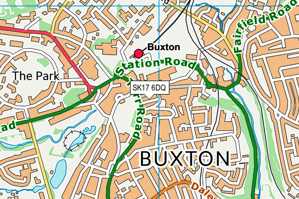 SK17 6DQ map - OS VectorMap District (Ordnance Survey)