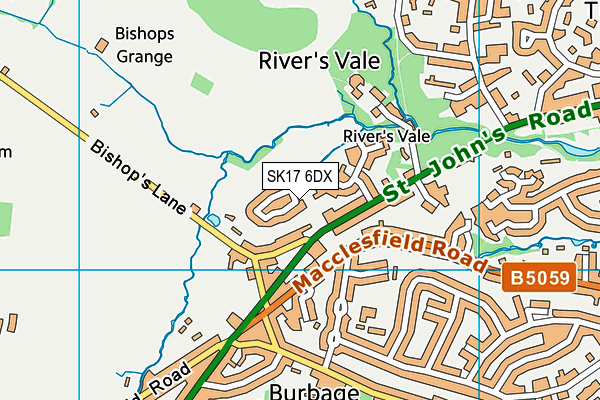 SK17 6DX map - OS VectorMap District (Ordnance Survey) SK17 6DX map - OS VectorMap District (Ordnance Survey)