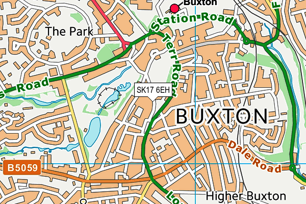 SK17 6EH map - OS VectorMap District (Ordnance Survey)