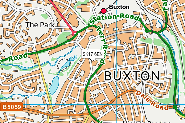 SK17 6EN map - OS VectorMap District (Ordnance Survey)