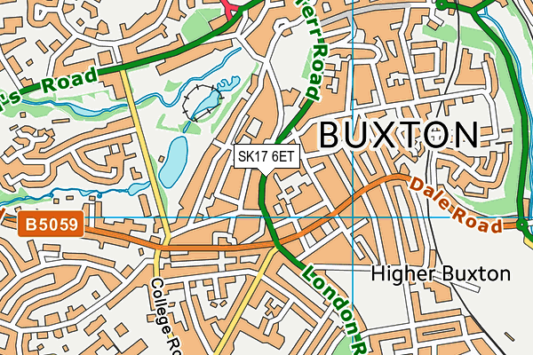 SK17 6ET map - OS VectorMap District (Ordnance Survey)