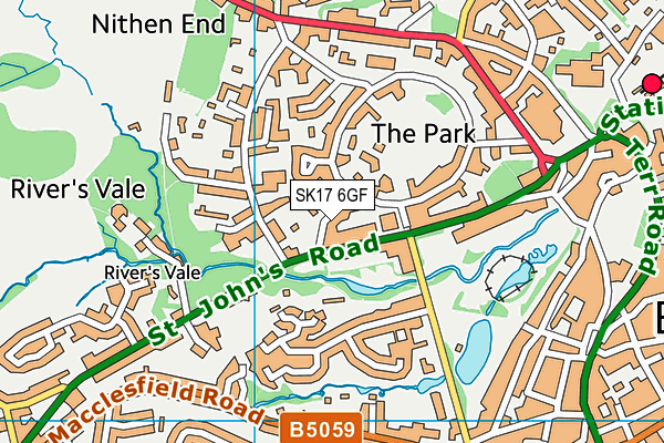 SK17 6GF map - OS VectorMap District (Ordnance Survey) SK17 6GF map - OS VectorMap District (Ordnance Survey)