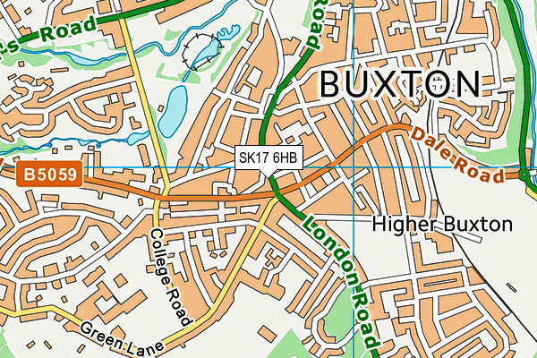 SK17 6HB map - OS VectorMap District (Ordnance Survey)