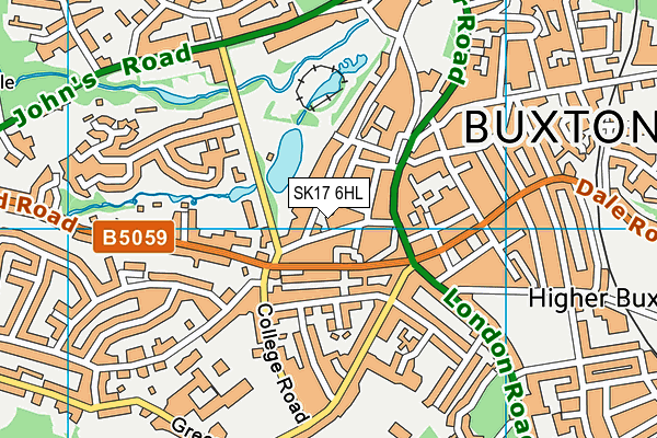 SK17 6HL map - OS VectorMap District (Ordnance Survey)