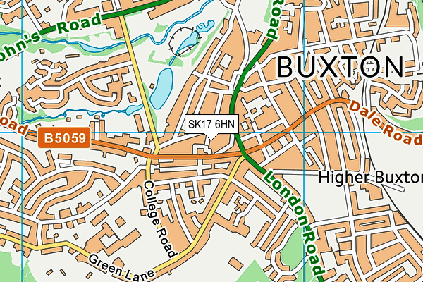 SK17 6HN map - OS VectorMap District (Ordnance Survey)
