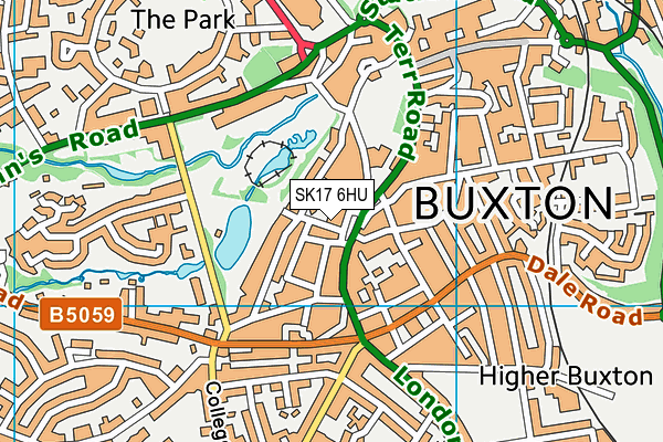 SK17 6HU map - OS VectorMap District (Ordnance Survey)