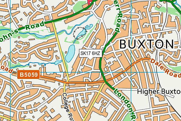 SK17 6HZ map - OS VectorMap District (Ordnance Survey)