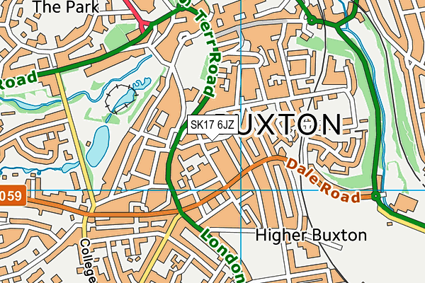 SK17 6JZ map - OS VectorMap District (Ordnance Survey)