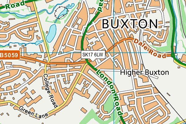 SK17 6LW map - OS VectorMap District (Ordnance Survey)