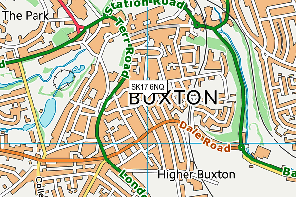 SK17 6NQ map - OS VectorMap District (Ordnance Survey)
