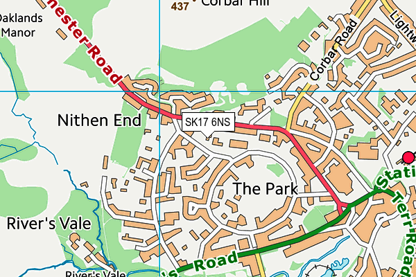 SK17 6NS map - OS VectorMap District (Ordnance Survey)