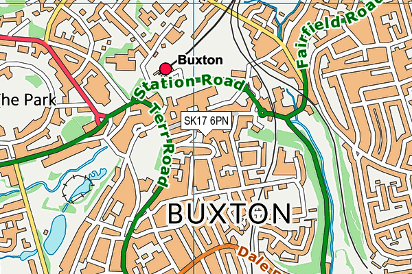 SK17 6PN map - OS VectorMap District (Ordnance Survey)