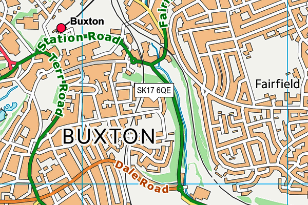 SK17 6QE map - OS VectorMap District (Ordnance Survey)
