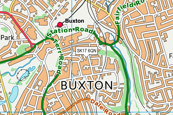 SK17 6QN map - OS VectorMap District (Ordnance Survey)