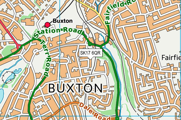 SK17 6QR map - OS VectorMap District (Ordnance Survey)