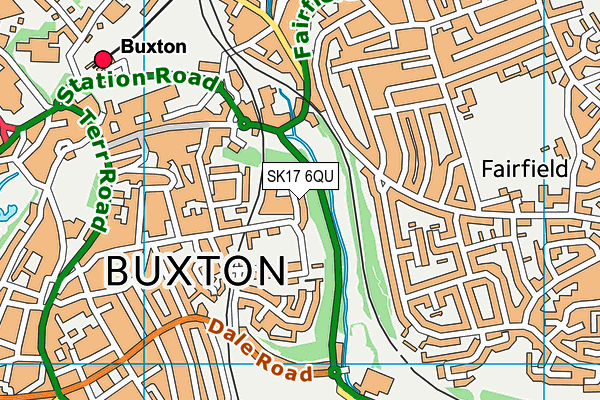 SK17 6QU map - OS VectorMap District (Ordnance Survey)