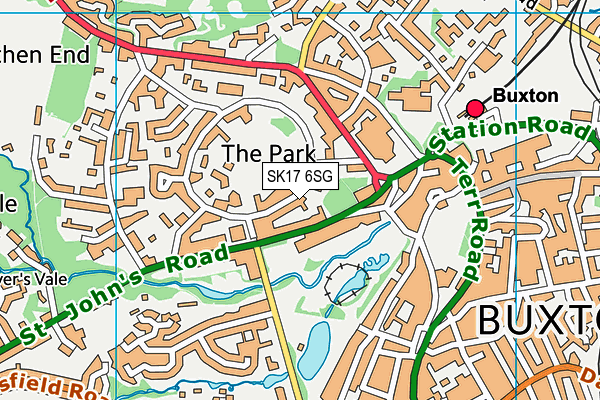 SK17 6SG map - OS VectorMap District (Ordnance Survey)