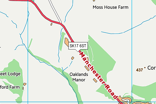 SK17 6ST map - OS VectorMap District (Ordnance Survey) SK17 6ST map - OS VectorMap District (Ordnance Survey)