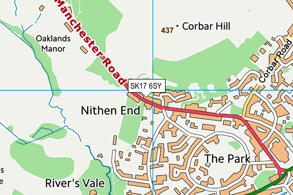 SK17 6SY map - OS VectorMap District (Ordnance Survey)