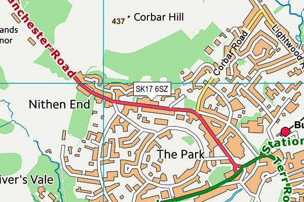 SK17 6SZ map - OS VectorMap District (Ordnance Survey)