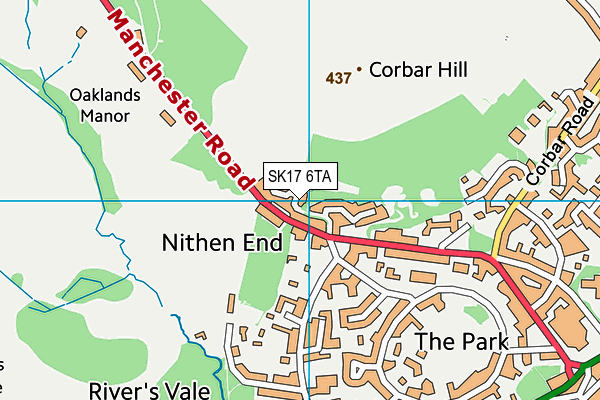 SK17 6TA map - OS VectorMap District (Ordnance Survey) SK17 6TA map - OS VectorMap District (Ordnance Survey)