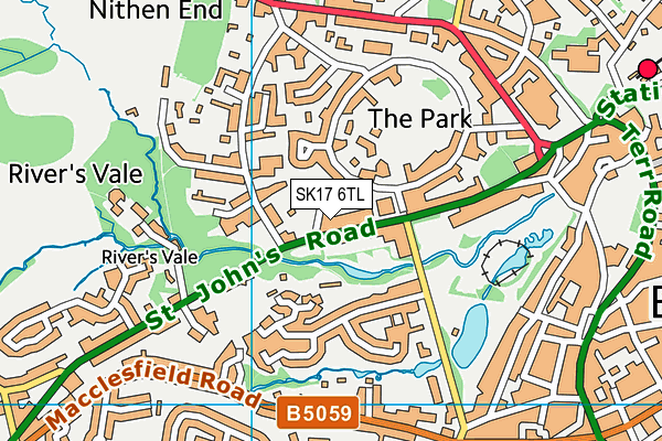 SK17 6TL map - OS VectorMap District (Ordnance Survey) SK17 6TL map - OS VectorMap District (Ordnance Survey)