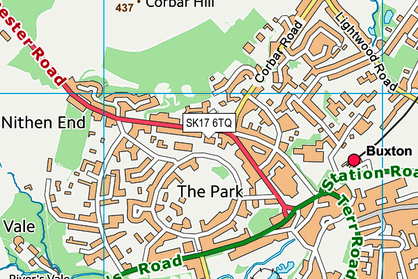 SK17 6TQ map - OS VectorMap District (Ordnance Survey)