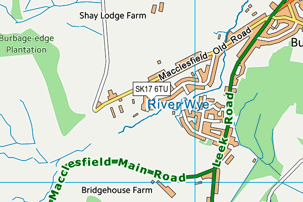 SK17 6TU map - OS VectorMap District (Ordnance Survey)