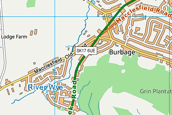 SK17 6UE map - OS VectorMap District (Ordnance Survey) SK17 6UE map - OS VectorMap District (Ordnance Survey)