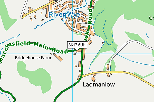 SK17 6UH map - OS VectorMap District (Ordnance Survey)