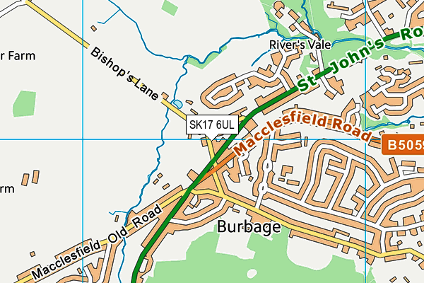 SK17 6UL map - OS VectorMap District (Ordnance Survey) SK17 6UL map - OS VectorMap District (Ordnance Survey)