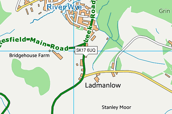 SK17 6UQ map - OS VectorMap District (Ordnance Survey)
