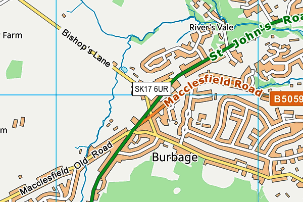 SK17 6UR map - OS VectorMap District (Ordnance Survey) SK17 6UR map - OS VectorMap District (Ordnance Survey)