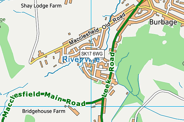 SK17 6WG map - OS VectorMap District (Ordnance Survey)