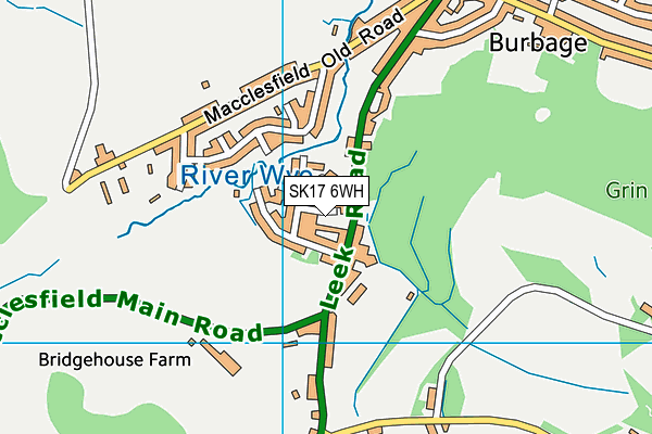 SK17 6WH map - OS VectorMap District (Ordnance Survey) SK17 6WH map - OS VectorMap District (Ordnance Survey)